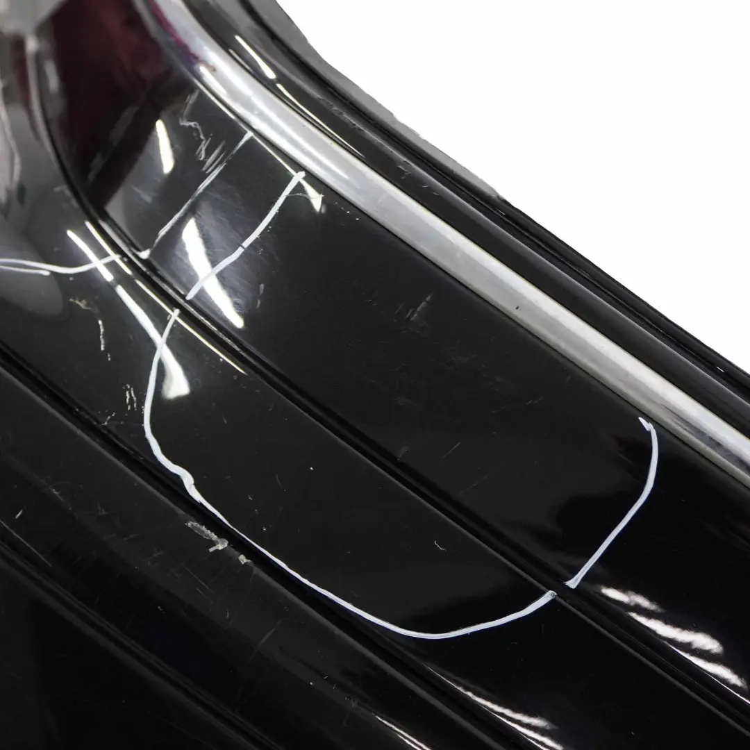 Bumper Trim Panel Cover Estate Obsidian Black Metallic - 197 to Mercedes S203 Rear with Part number A2038854125 Mercedes S203 Rear Bumper Trim Panel Cover Estate Obsidian Black Metallic - 197 - SKU A2038854125-OB - Part number A2038854125