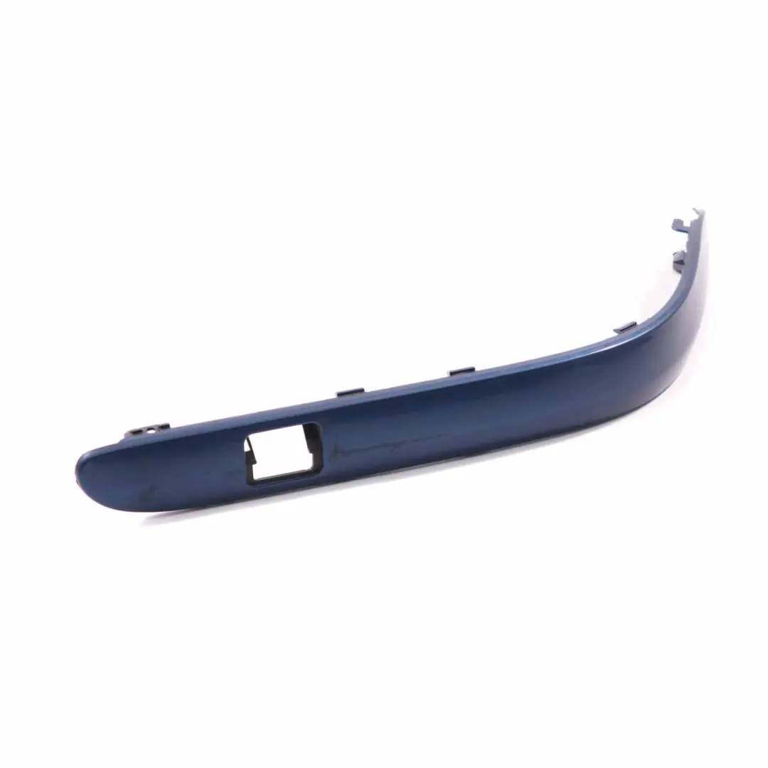 Front Bumper Strip Right O/S Trim Panel Jaspis Blue Metallic - 345 to Mercedes W203 with Part number A2038854421 Mercedes W203 Front Bumper Strip Right O/S Trim Panel Jaspis Blue Metallic - 345 - SKU A2038854421 - Part number A2038854421