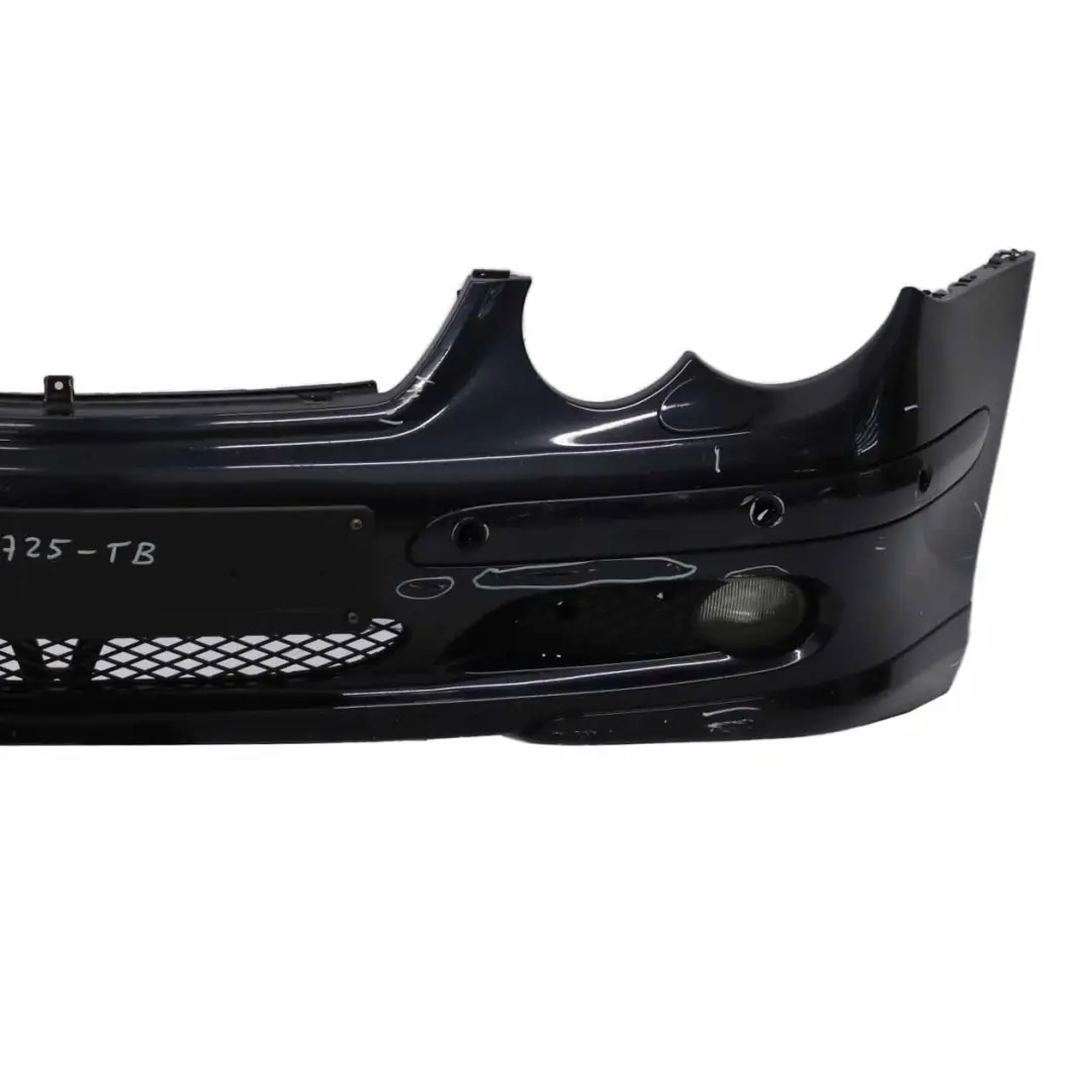 Bumper Front Trim Panel Covering Tanzanite Blue Metallic - 359 to Mercedes CL203 with Part number A2038854725 Mercedes CL203 Bumper Front Trim Panel Covering Tanzanite Blue Metallic - 359 - SKU A2038854725-TB - Part number A2038854725