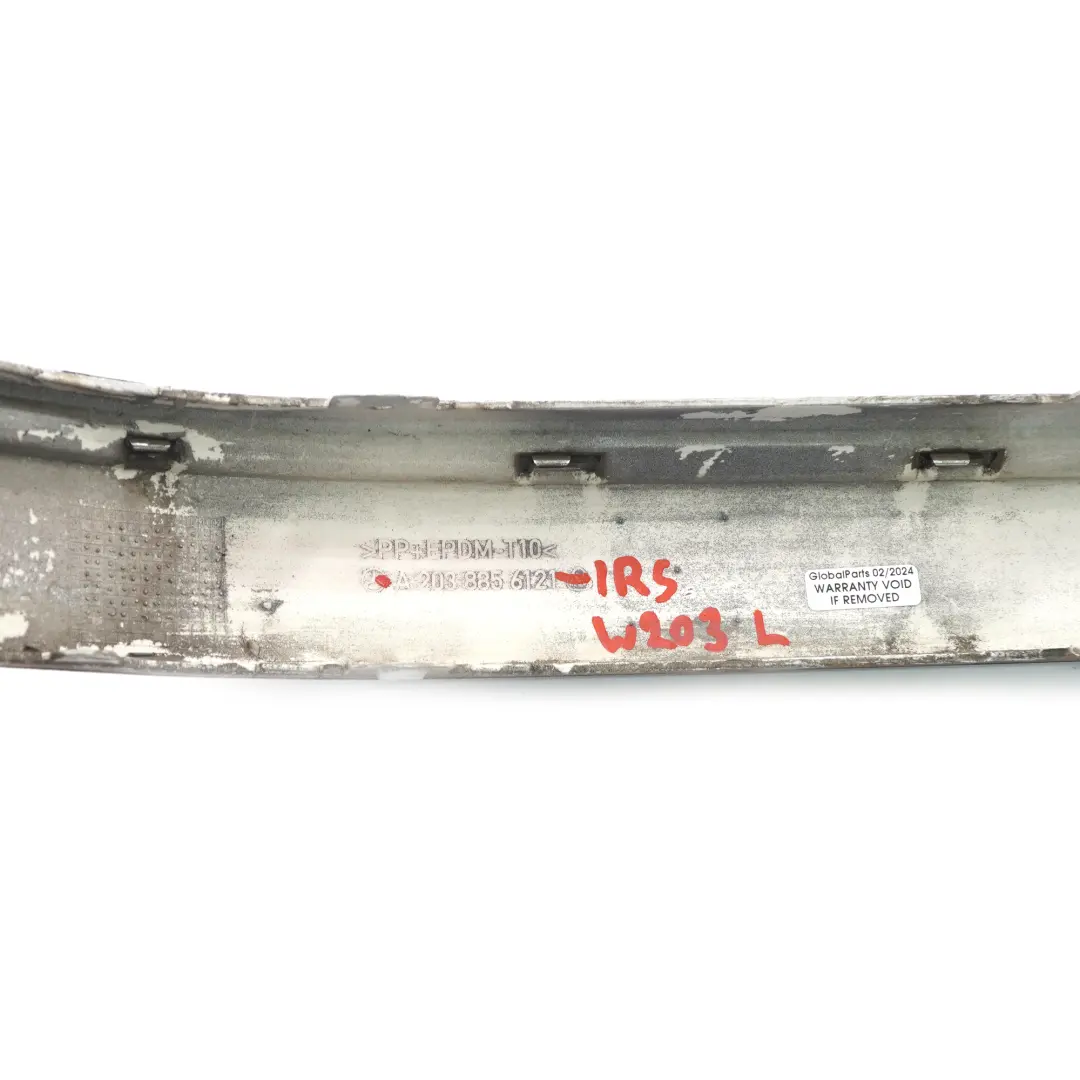 Mercedes W203 Front Bumper Corner Edge Left N/S Trim Iridium Silver - SKU A2038856121-IRS - Part number A2038856121