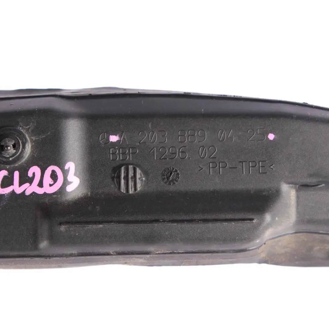  Mercedes-Benz CLC CL203 Dust Cover Trim Wing Fender Front Right O/S - SKU A2038890425 - Part number A2038890425