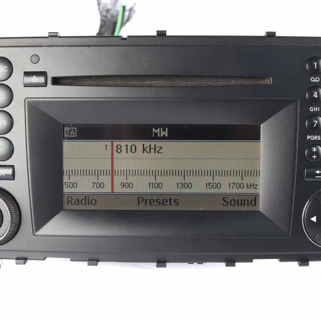 Mercedes CL203 Unidad principal Reproductor de CD Radio Audio Controlador Unidad - SKU A2039000000-1 - Número de pieza A2039000000