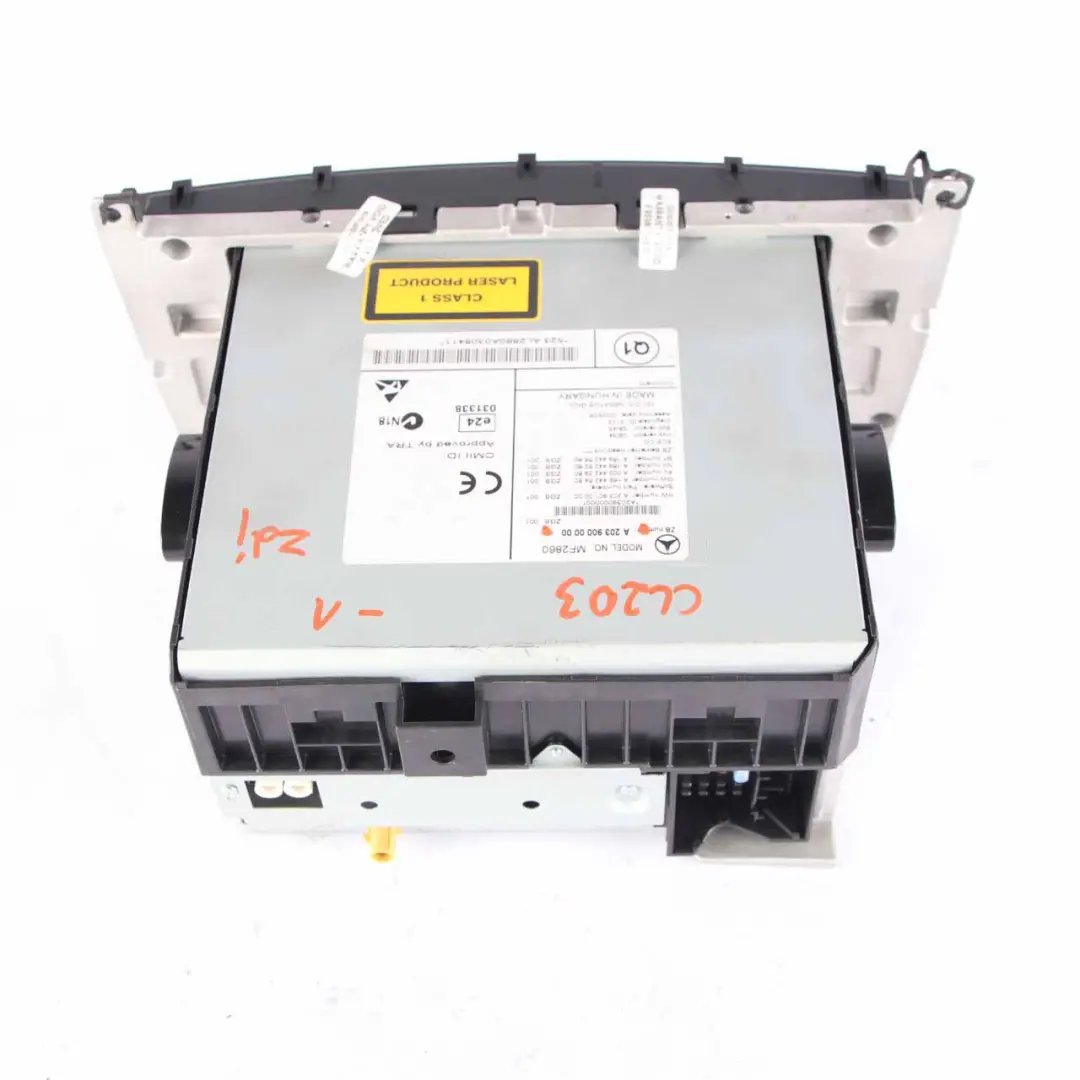 Mercedes CL203 Head Unit CD Player Radio Audio Controller Unit - SKU A2039000000-1 - Part number A2039000000