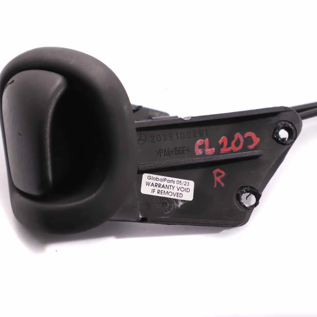 Mercedes CLC CL203 Maniglia rilascio sedile Cavo anteriore destro - SKU A2039100261 - Numero di parte A2039100261