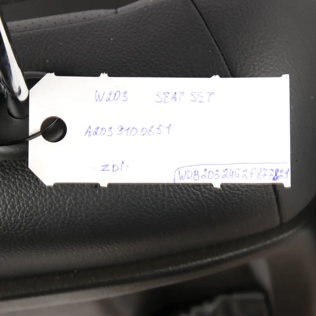 Seats Mercedes S203 Wagon Sport Imitation Leather Black Front Rear Seat Set to with Part number A2039100851 Seats Mercedes S203 Wagon Sport Imitation Leather Black Front Rear Seat Set - SKU A2039100851-1 - Part number A2039100851