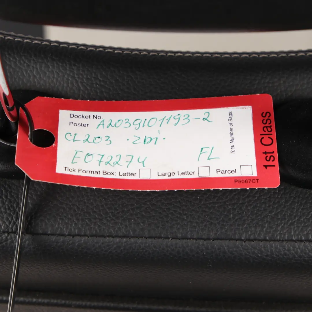  Siège Avant Mercedes CL203 Coupé Gauche MB-Tex Simili Cuir Artico - SKU A2039101193-2 - Numéro de pièce A2039101193