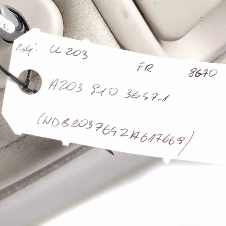 Front Seat Leather Quartz Right O/S to Mercedes CLC CL203 Coupe with Part number A2039103647 Mercedes CLC CL203 Coupe Front Seat Leather Quartz Right O/S - SKU A2039103647-1 - Part number A2039103647