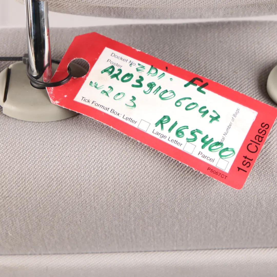 Front Seat Mercedes W203 S203 Cloth Fabric Grey Left N/S to with Part number A2039106047 Front Seat Mercedes W203 S203 Cloth Fabric Grey Left N/S - SKU A2039106047 - Part number A2039106047