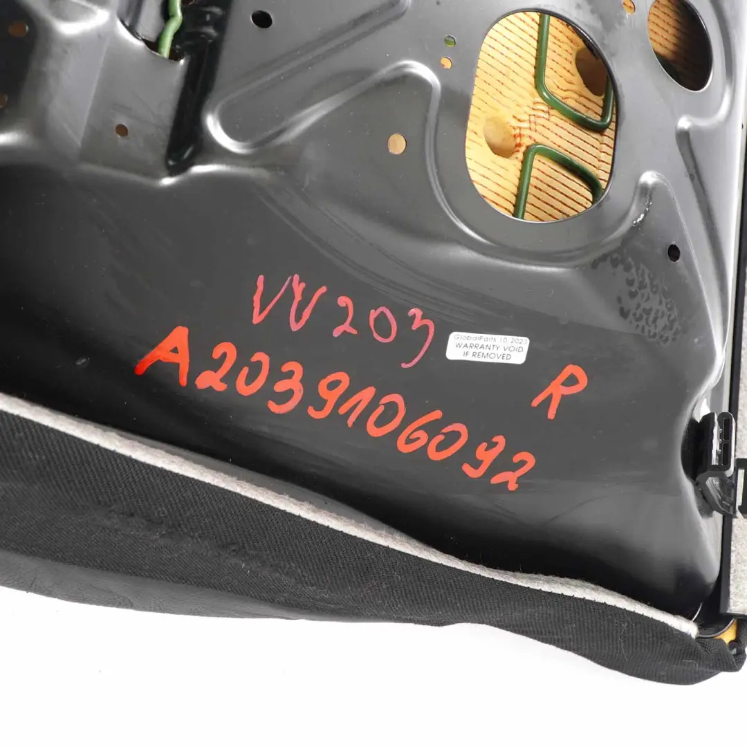 Mercedes W203 Asiento Delantero Sport Calefactable Delantero Funda Cuero Negro - SKU A2039106092 - Número de pieza A2039106092