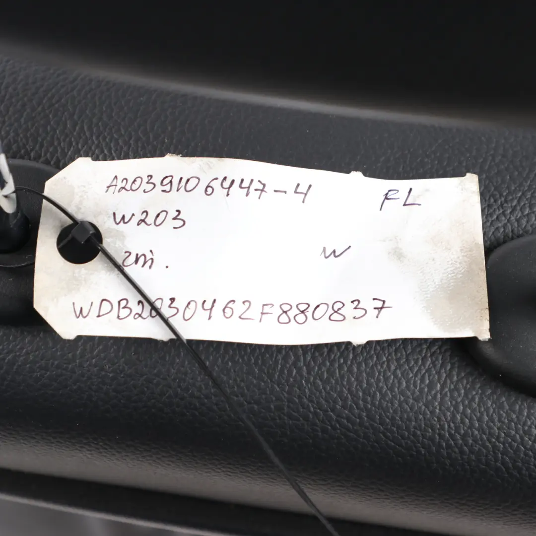  Front Seat Mercedes W203 Leather Combination Black Left N/S Electrical - SKU A2039106447-4 - Part number A2039106447
