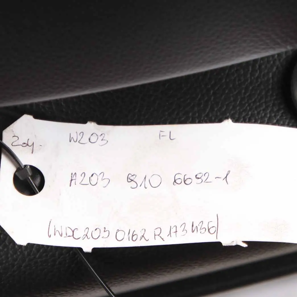  Sedile anteriore Mercedes W203 Sport Nero similpelle Sinistro - SKU A2039107047-2 - Numero di parte A2039107047