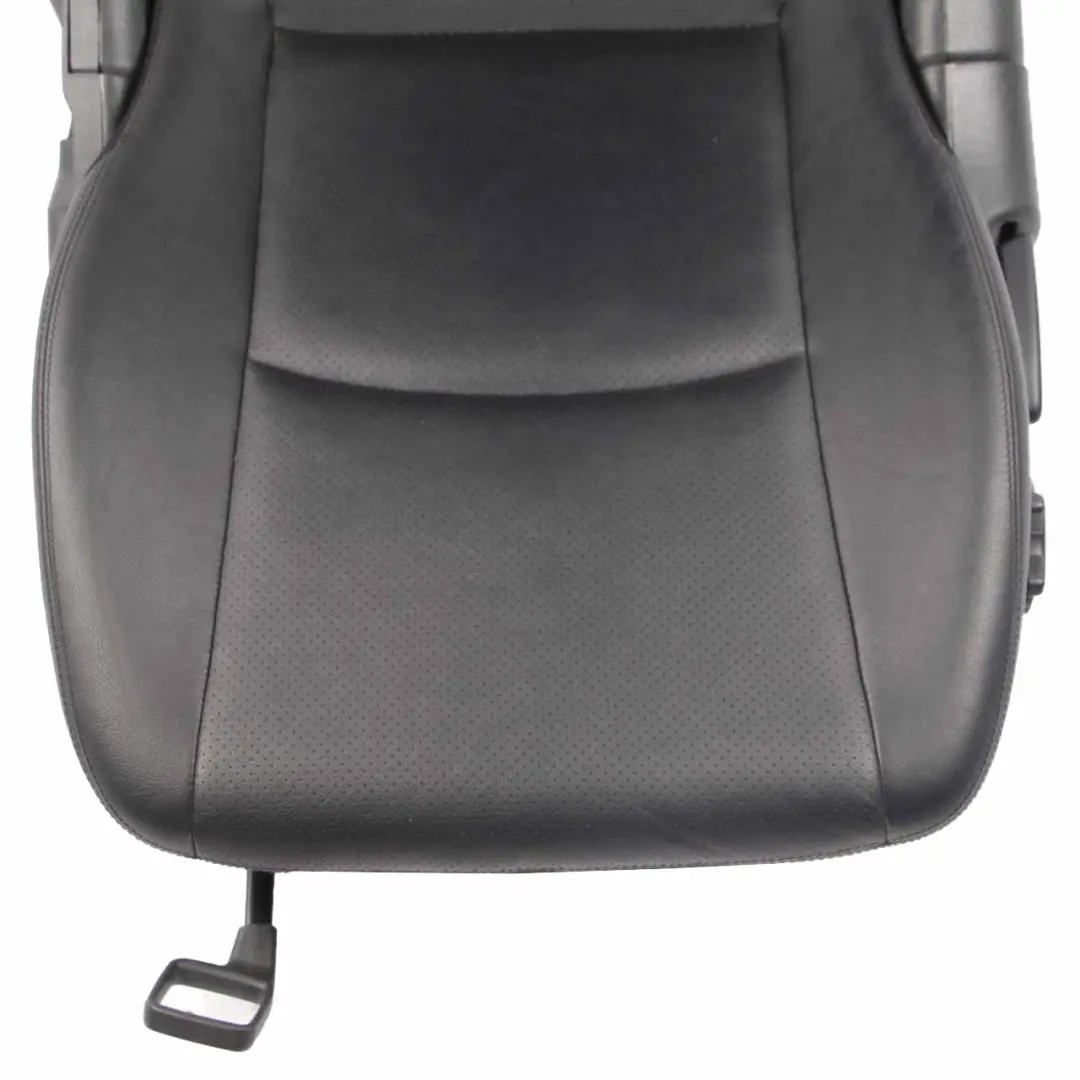 Backrest Front Heated Left N/S Covering Black Leather to Mercedes CL203 Seat with Part number A2039107747 Mercedes CL203 Seat Backrest Front Heated Left N/S Covering Black Leather - SKU A2039107747-1 - Part number A2039107747