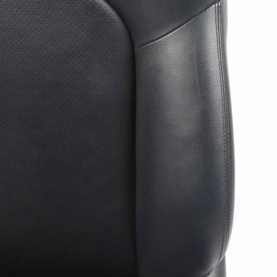 Backrest Front Heated Left N/S Covering Black Leather to Mercedes CL203 Seat with Part number A2039107747 Mercedes CL203 Seat Backrest Front Heated Left N/S Covering Black Leather - SKU A2039107747-1 - Part number A2039107747