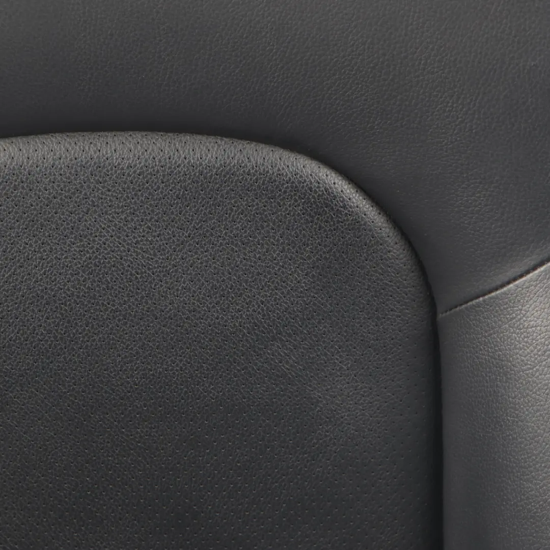 Backrest Front Heated Left N/S Covering Black Leather to Mercedes CL203 Seat with Part number A2039107747 Mercedes CL203 Seat Backrest Front Heated Left N/S Covering Black Leather - SKU A2039107747-1 - Part number A2039107747