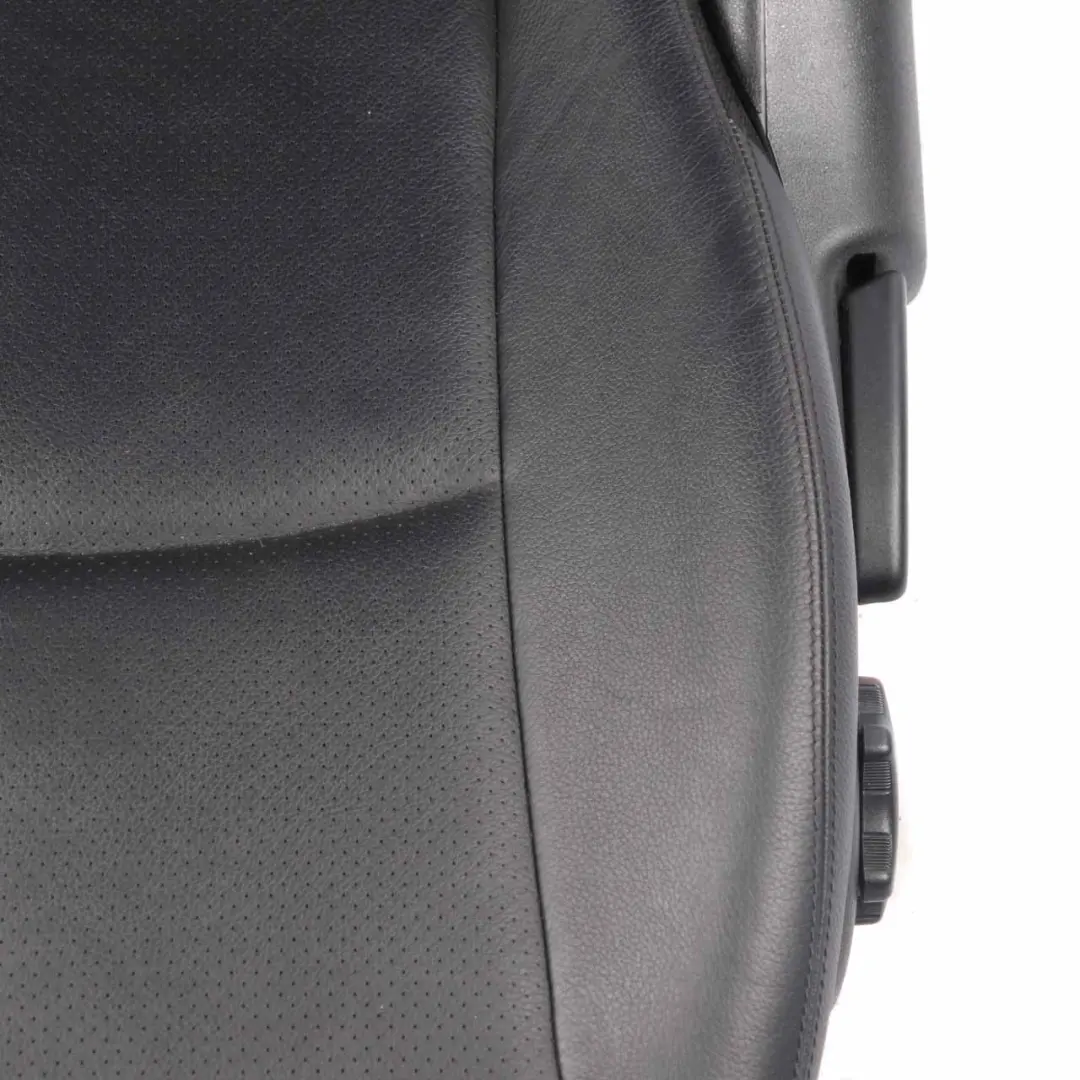 Backrest Front Heated Left N/S Covering Black Leather to Mercedes CL203 Seat with Part number A2039107747 Mercedes CL203 Seat Backrest Front Heated Left N/S Covering Black Leather - SKU A2039107747-1 - Part number A2039107747