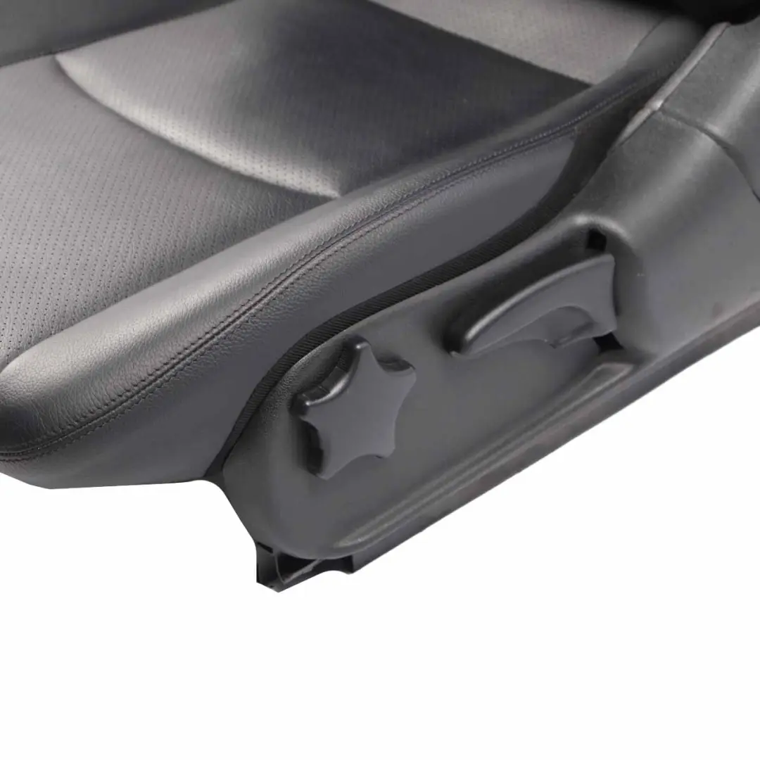 Backrest Front Heated Left N/S Covering Black Leather to Mercedes CL203 Seat with Part number A2039107747 Mercedes CL203 Seat Backrest Front Heated Left N/S Covering Black Leather - SKU A2039107747-1 - Part number A2039107747