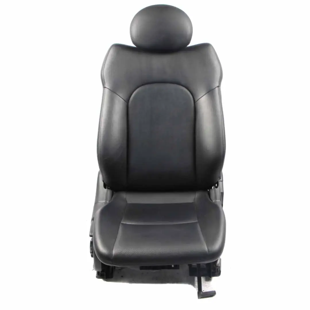 Backrest Front Heated Right O/S Covering Black Leather to Mercedes CL203 Seat with Part number A2039107847 Mercedes CL203 Seat Backrest Front Heated Right O/S Covering Black Leather - SKU A2039107847-1 - Part number A2039107847