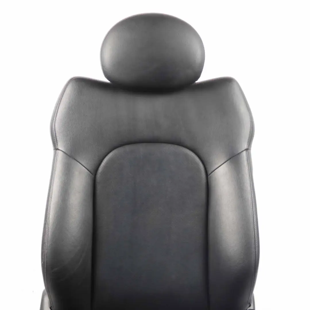 Mercedes CL203 Seat Backrest Front Heated Right O/S Covering Black Leather - SKU A2039107847-1 - Part number A2039107847