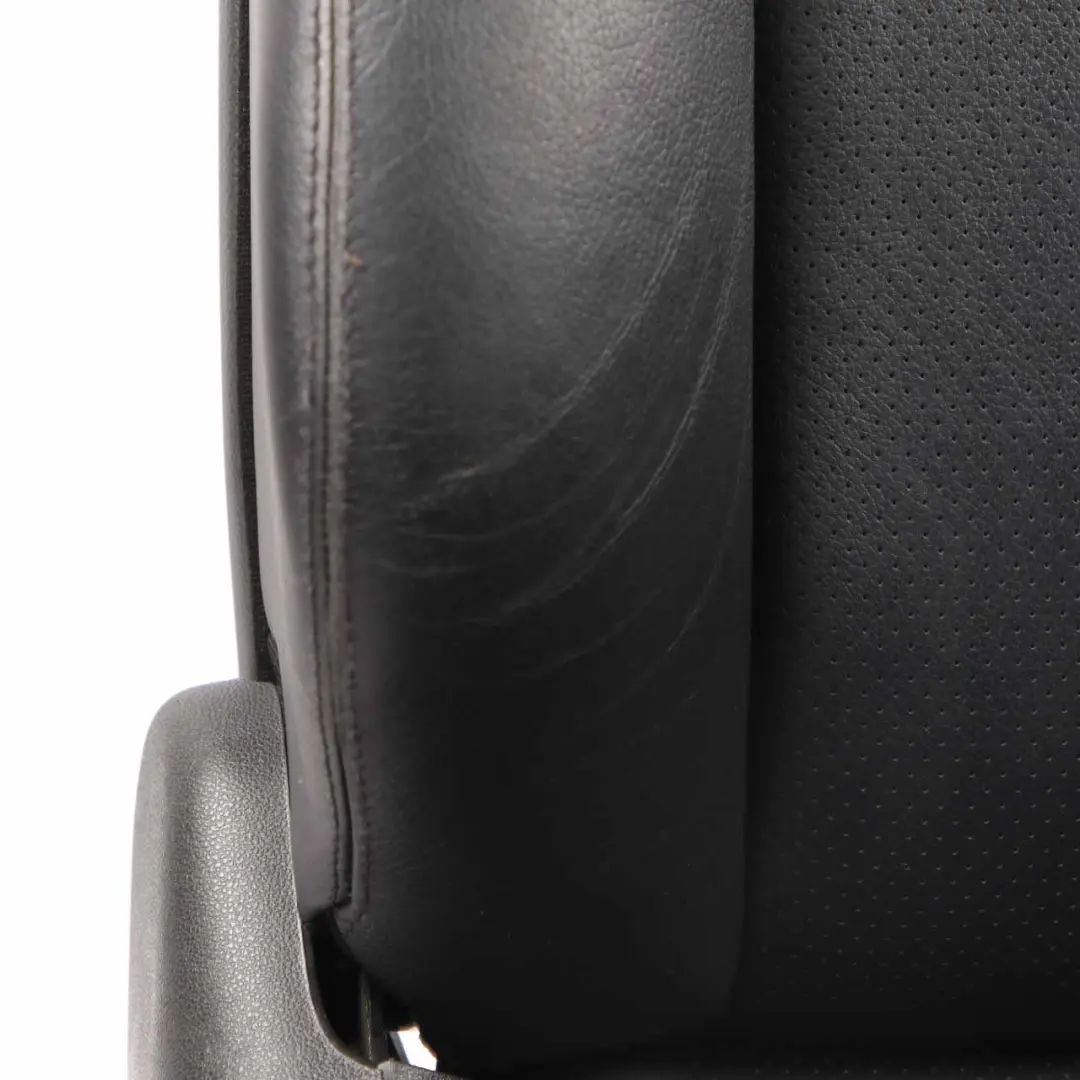 Mercedes CL203 Seat Backrest Front Heated Right O/S Covering Black Leather - SKU A2039107847-1 - Part number A2039107847