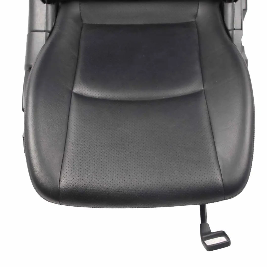 Backrest Front Heated Right O/S Covering Black Leather to Mercedes CL203 Seat with Part number A2039107847 Mercedes CL203 Seat Backrest Front Heated Right O/S Covering Black Leather - SKU A2039107847-1 - Part number A2039107847
