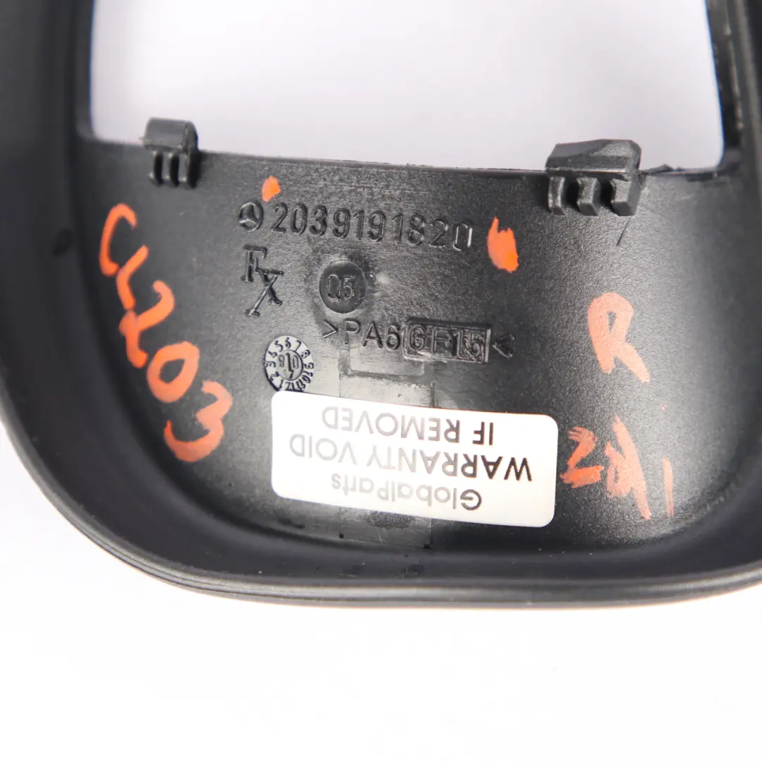 Mercedes CL203 Front Seat Trim Folding Handle Panel Bracket Black - SKU A2039191820 - Part number A2039191820