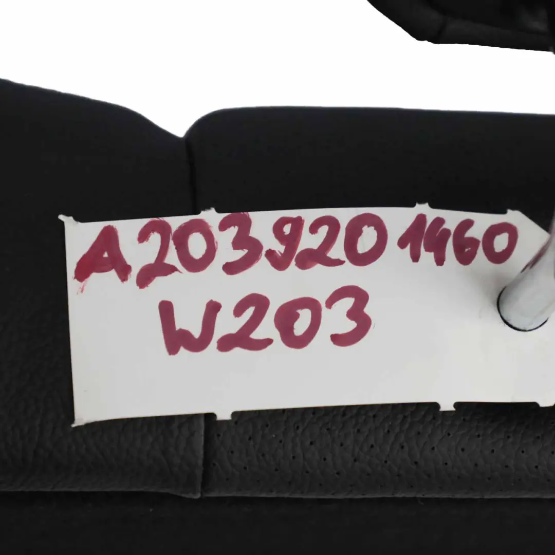 Mercedes W203 Respaldo Asiento Trasero Imitación Cuero Funda Negro Antracita - SKU A2039201460 - Número de pieza A2039201460
