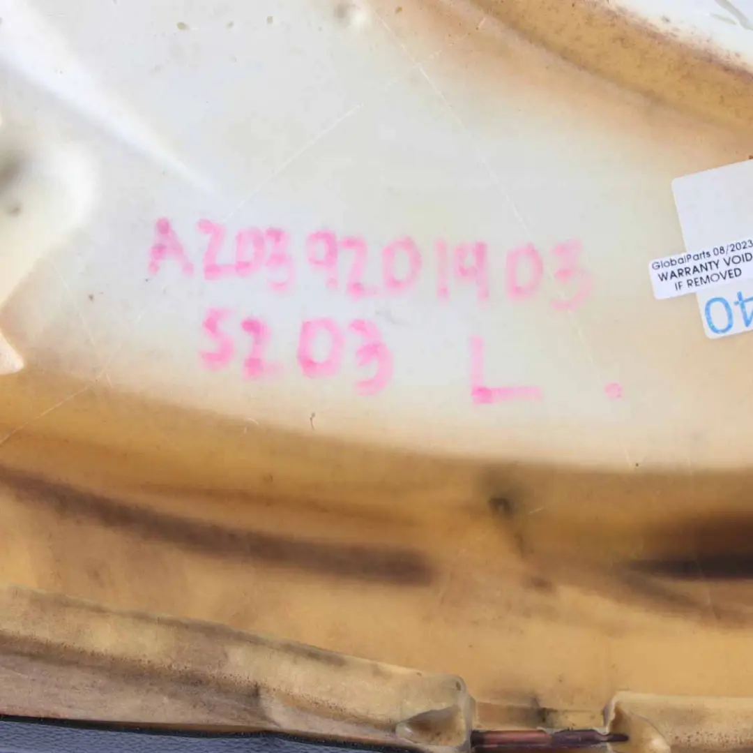 Backrest Left N/S Lateral Trim Panel Imitation Leather to Mercedes S203 Rear Seat with Part number A2039201903 Mercedes S203 Rear Seat Backrest Left N/S Lateral Trim Panel Imitation Leather - SKU A2039201903 - Part number A2039201903