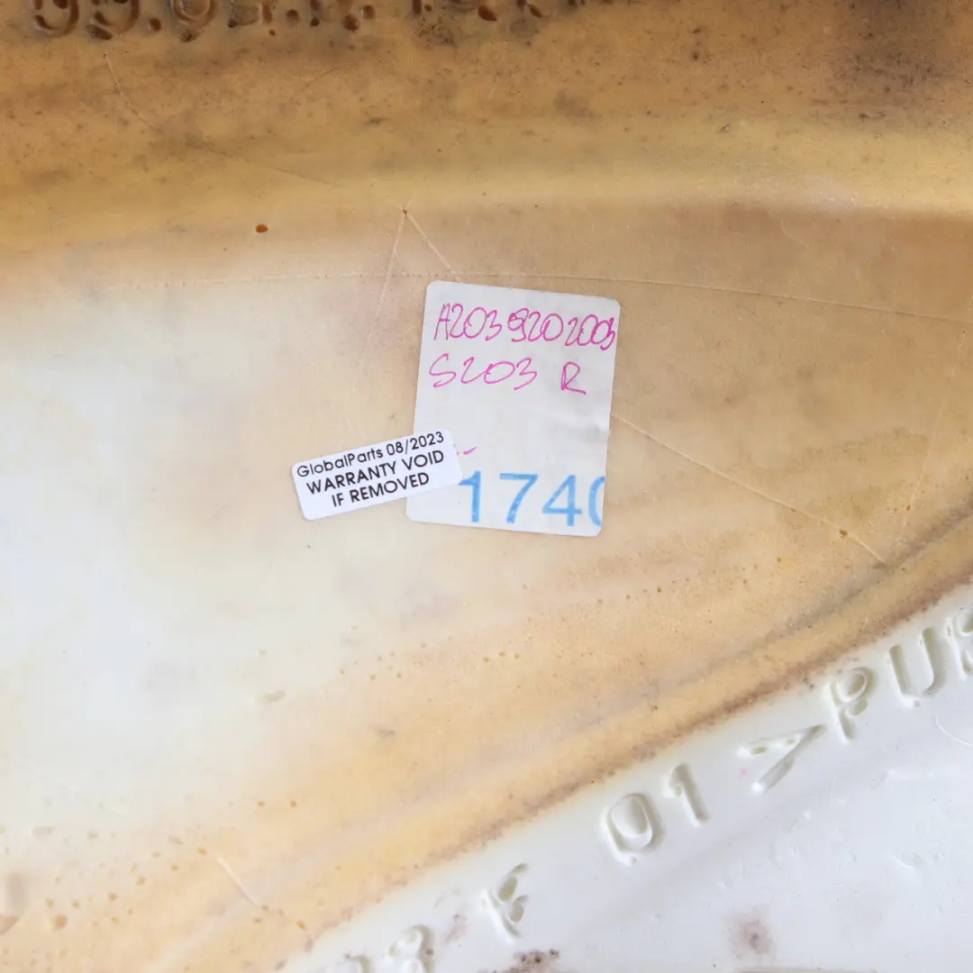 Backrest Right O/S Lateral Trim Panel Imitation Leather to Mercedes S203 Rear Seat with Part number A2039202003 Mercedes S203 Rear Seat Backrest Right O/S Lateral Trim Panel Imitation Leather - SKU A2039202003 - Part number A2039202003