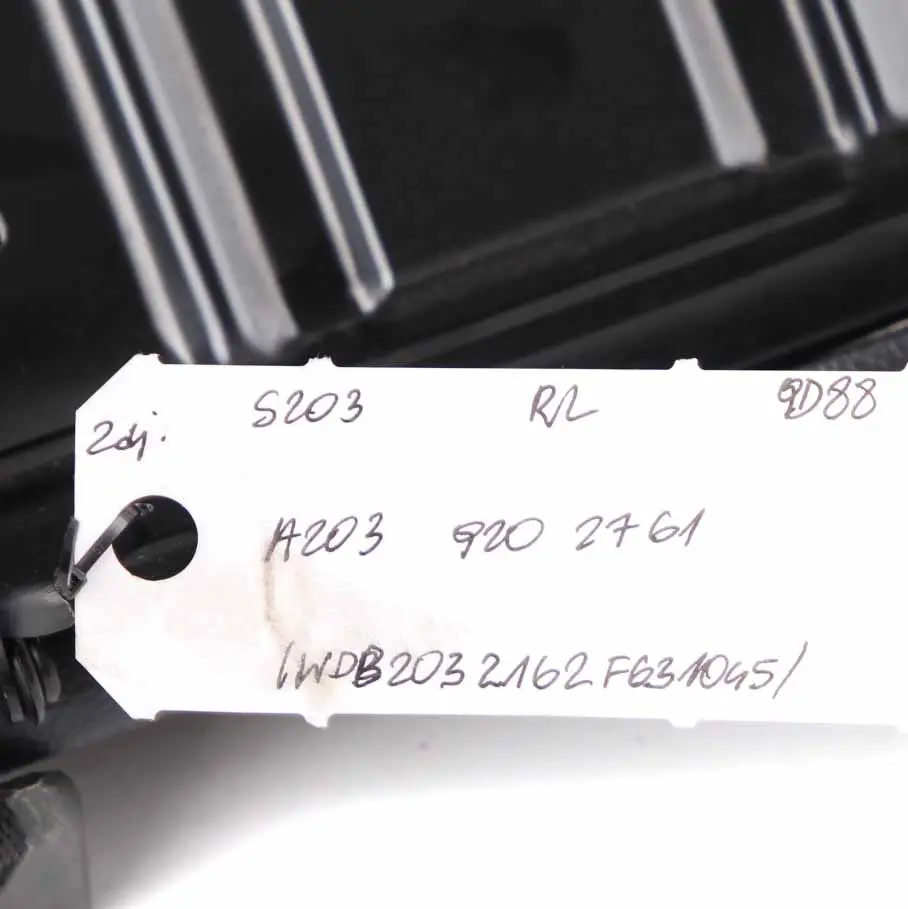 Left N/S Bench Couch Imitation Leather Black to Mercedes S203 Rear Seat with Part number A2039202761 Mercedes S203 Rear Seat Left N/S Bench Couch Imitation Leather Black - SKU A2039202761 - Part number A2039202761