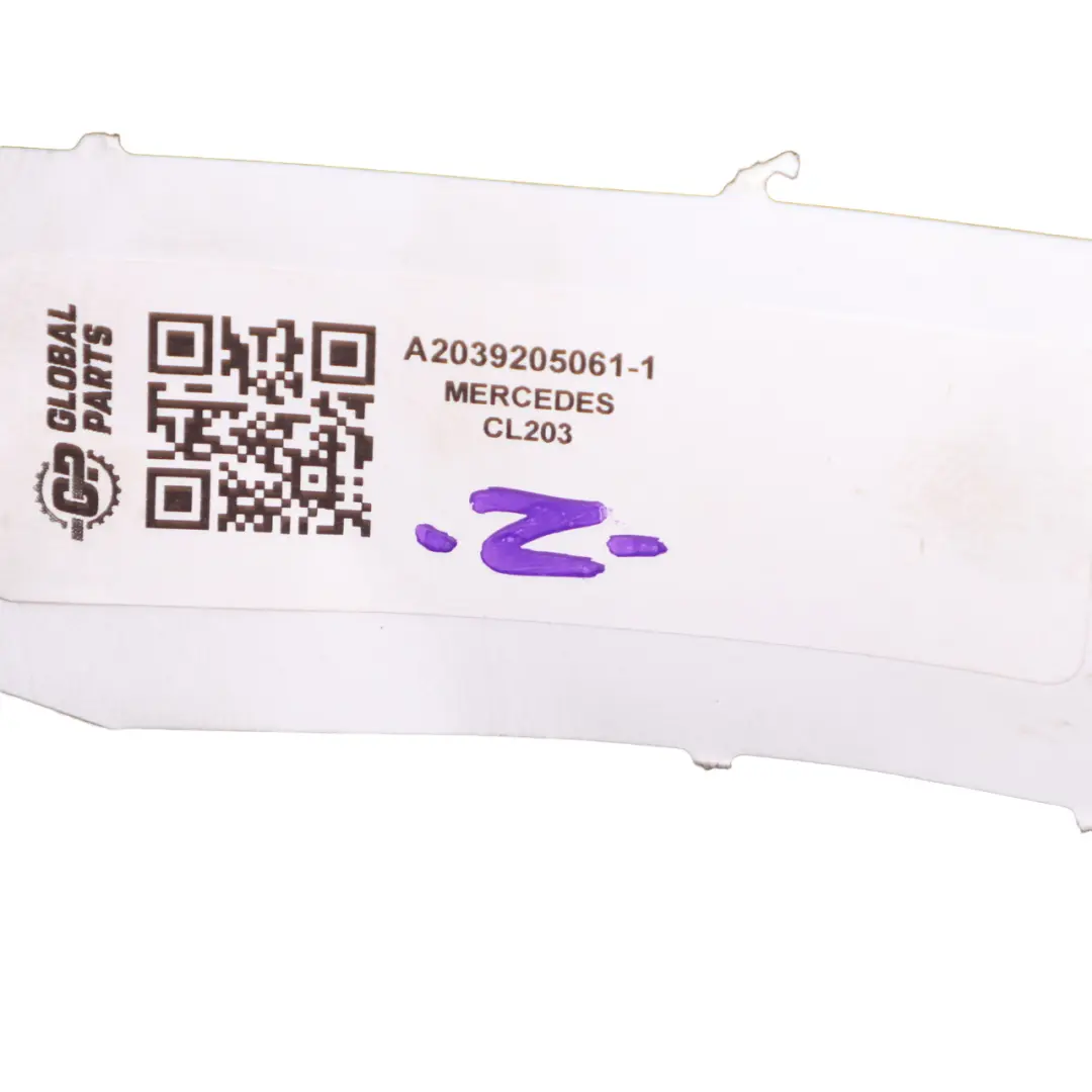 Right O/S Cushion Cover Interior Leather Grey to Mercedes CL203 Seat Cover Rear with Part number A2039205061 Mercedes CL203 Seat Cover Rear Right O/S Cushion Cover Interior Leather Grey - SKU A2039205061-1 - Part number A2039205061