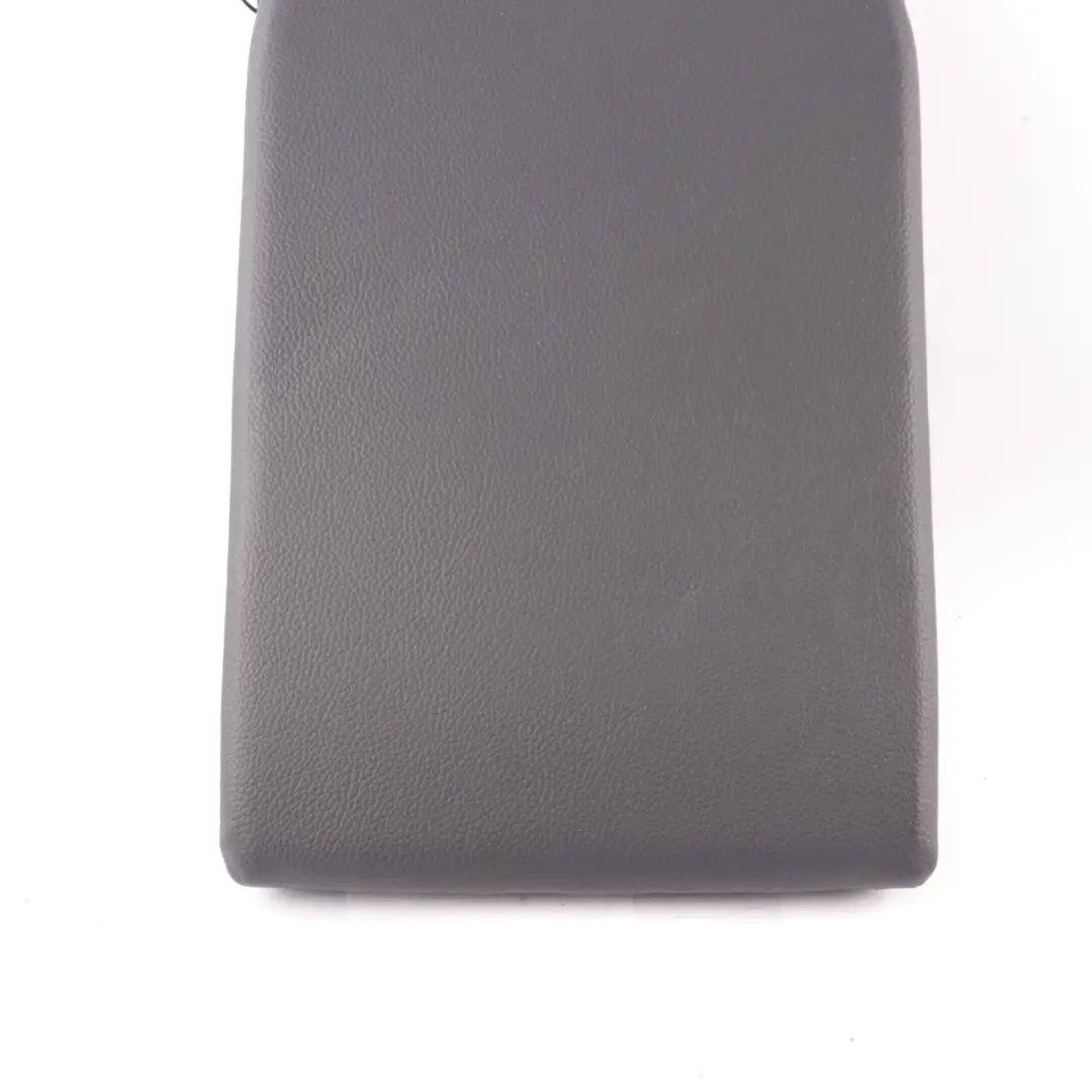 Mercedes W203 Rear Armrest Backrest Panel Arm Rest Cup Holder Leather Black - SKU A2039701730-1 - Part number A2039701730