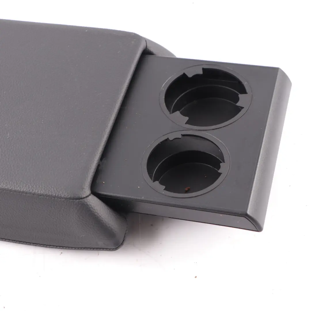 Mercedes W203 Rear Armrest Backrest Panel Arm Rest Cup Holder Leather Black - SKU A2039701730-1 - Part number A2039701730