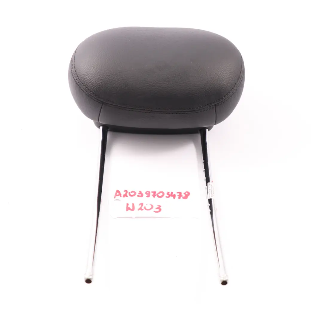 Poggiatesta Sedile Anteriore Sinistro Destro Pelle Nero per Mercedes W203 con numero di parte A2039703478 Mercedes W203 Poggiatesta Sedile Anteriore Sinistro Destro Pelle Nero - SKU A2039703478 - Numero di parte A2039703478