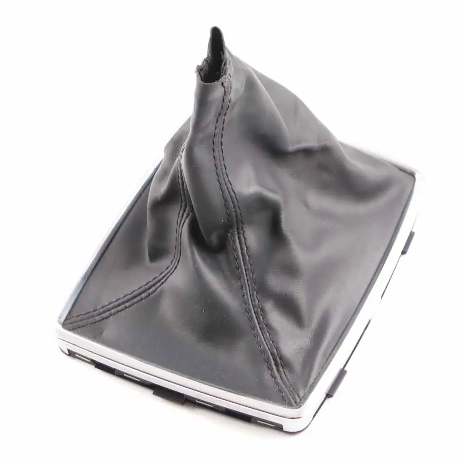 Mercedes W204 Gear Lever Shift Selector Cover Manual Black Leather - SKU A2042673810 - Part number A2042673810