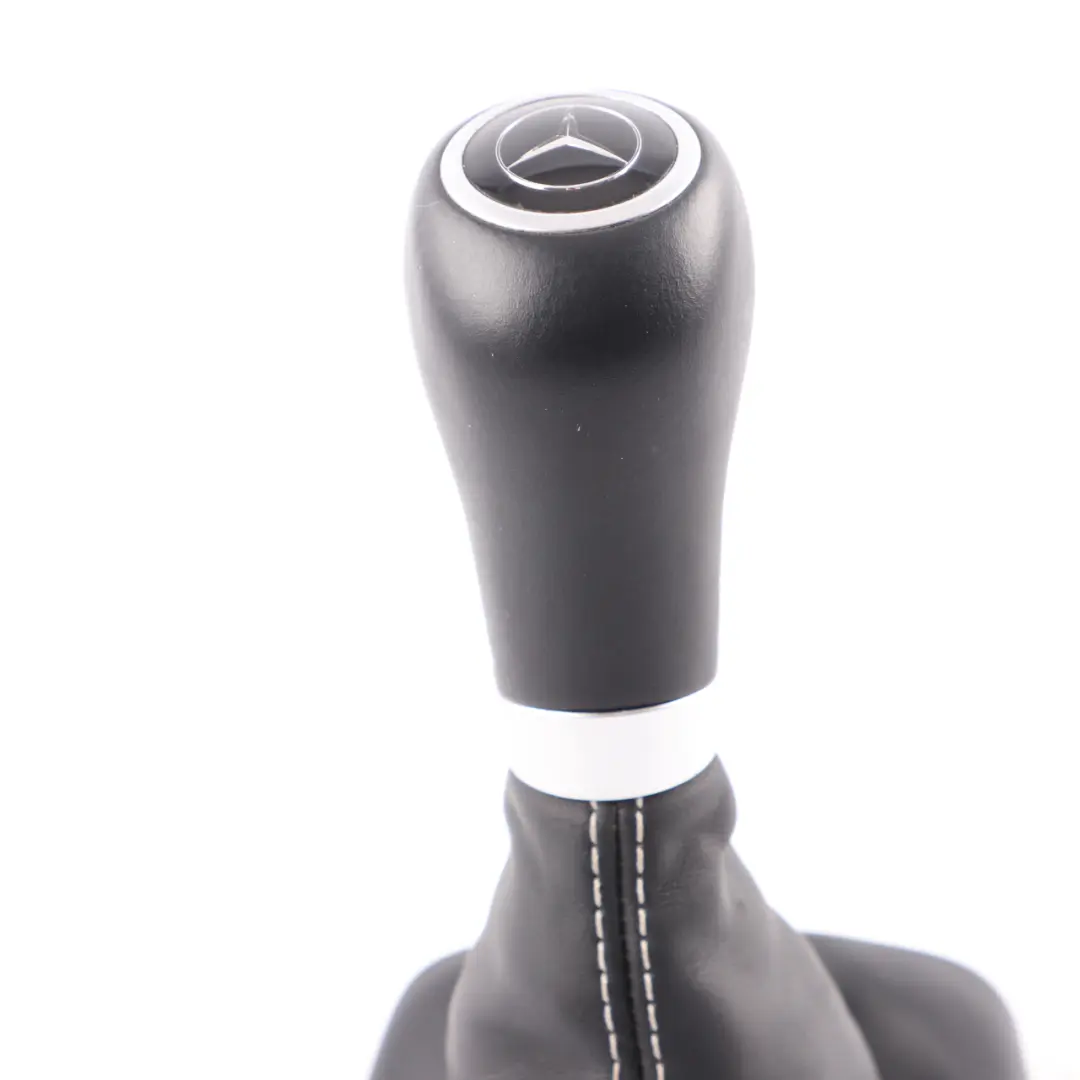 Shift Selector Cover Lever Knob Leather Black to Mercedes W204 Gear with Part number A2042675610 Mercedes W204 Gear Shift Selector Cover Lever Knob Leather Black - SKU A2042675610 - Part number A2042675610