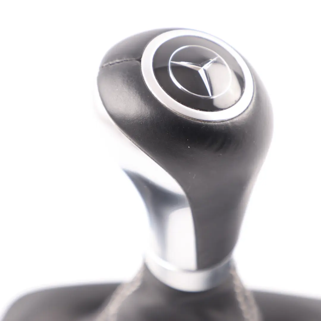 Shift Selector Cover Lever Knob Leather Black to Mercedes W204 Gear with Part number A2042675610 Mercedes W204 Gear Shift Selector Cover Lever Knob Leather Black - SKU A2042675610 - Part number A2042675610