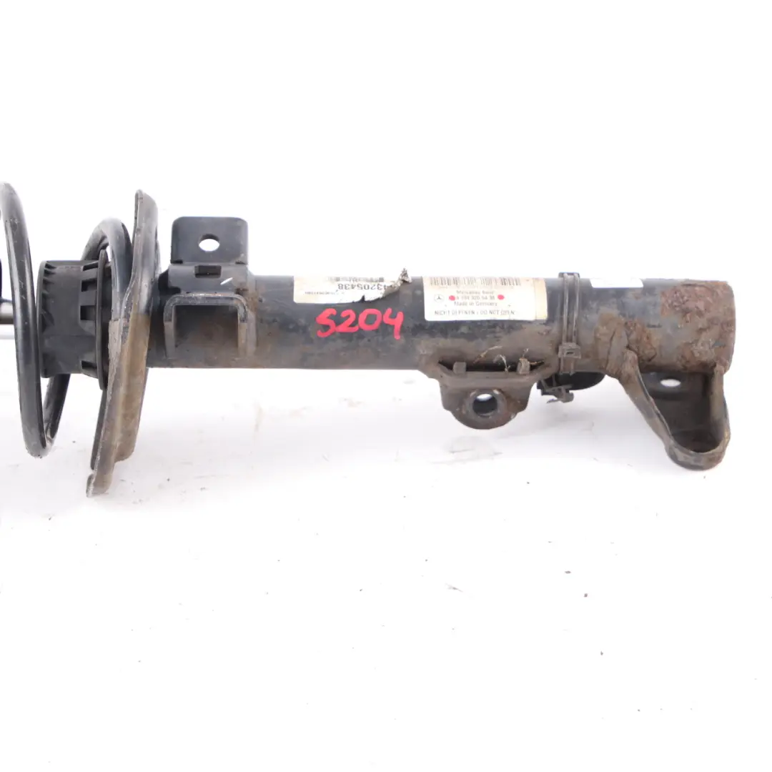 Strut Front Left N/S Shock Absorber to Mercedes S204 Spring with Part number A2043205438 Mercedes S204 Spring Strut Front Left N/S Shock Absorber - SKU A2043205438 - Part number A2043205438
