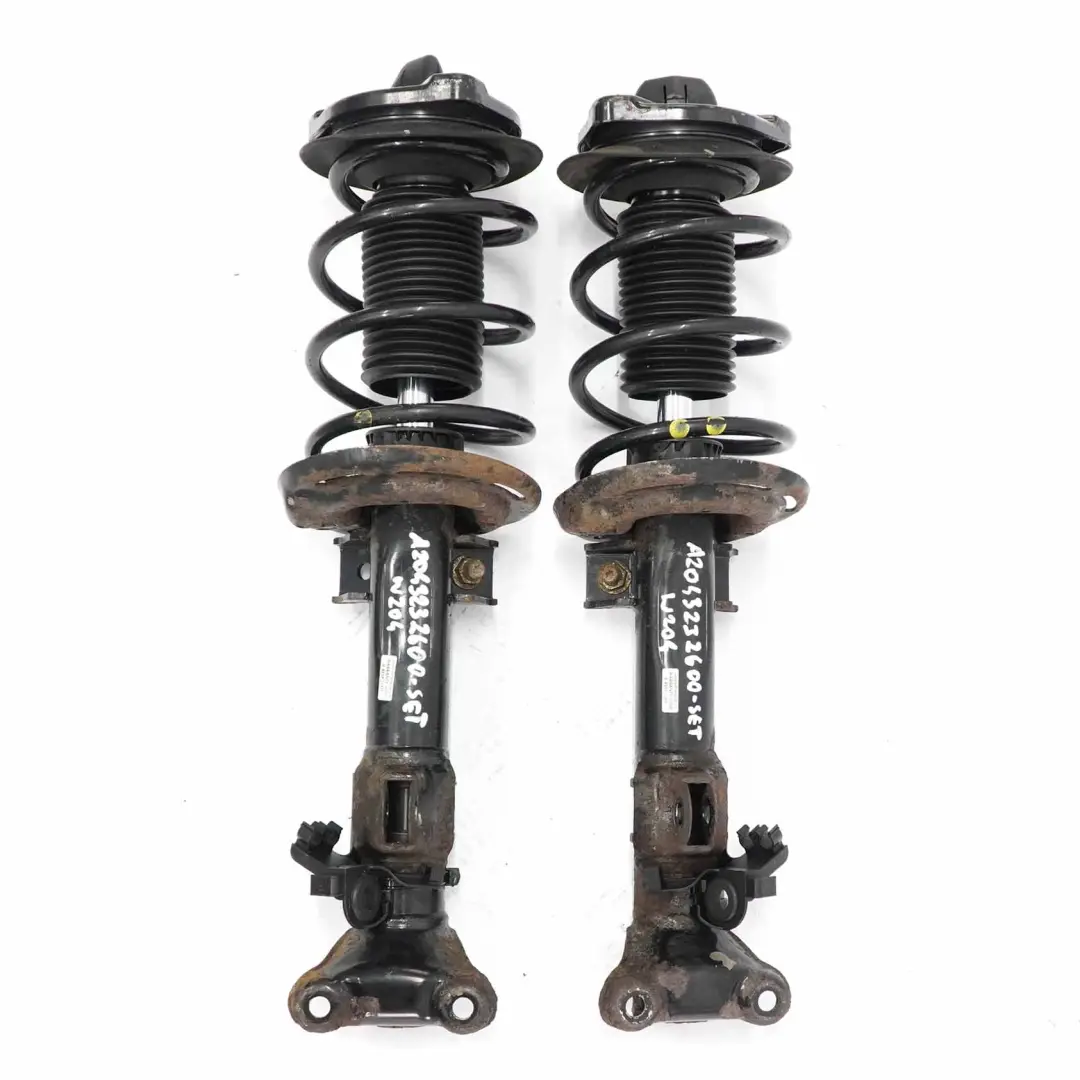Strut Front Left Right N/O/S Shock Absorber Set A2043200413 to Mercedes W204 Spring with Part number A2043232600 Mercedes W204 Spring Strut Front Left Right N/O/S Shock Absorber Set A2043200413 - SKU A2043232600-SET - Part number A2043232600