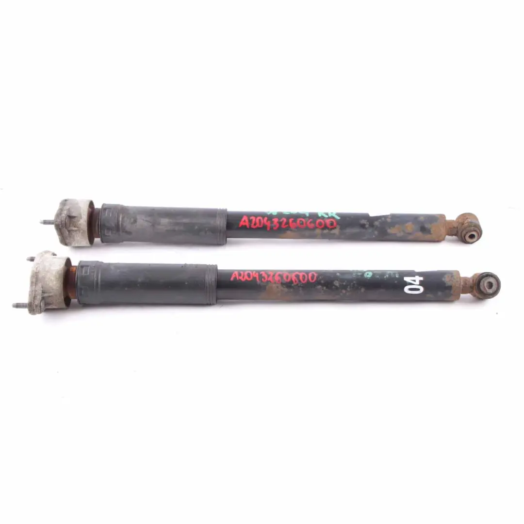 Mercedes S204 Spring Strut Rear Left Right N/O/S Shock Absorber Set - SKU A2043260600 - Part number A2043260600