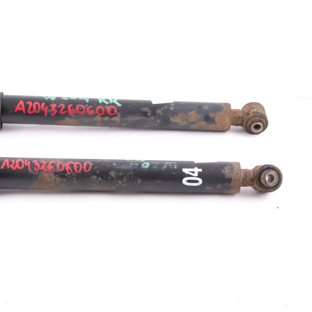 Mercedes S204 Spring Strut Rear Left Right N/O/S Shock Absorber Set - SKU A2043260600 - Part number A2043260600