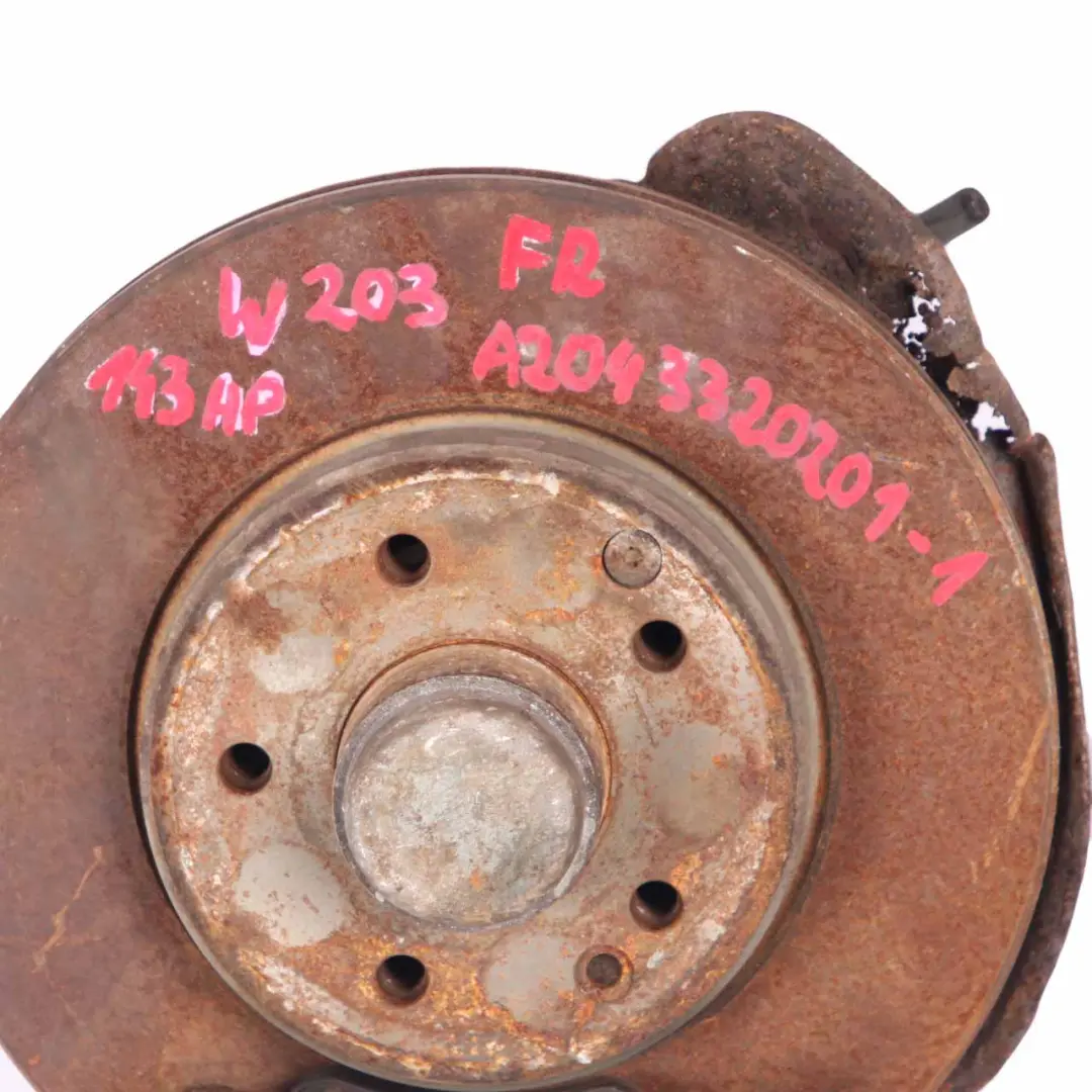 Mercedes CL 180 K W203 Delantero Derecho Suspensión Rueda Porta Freno Disco - SKU A2043320201-1 - Número de pieza A2043320201