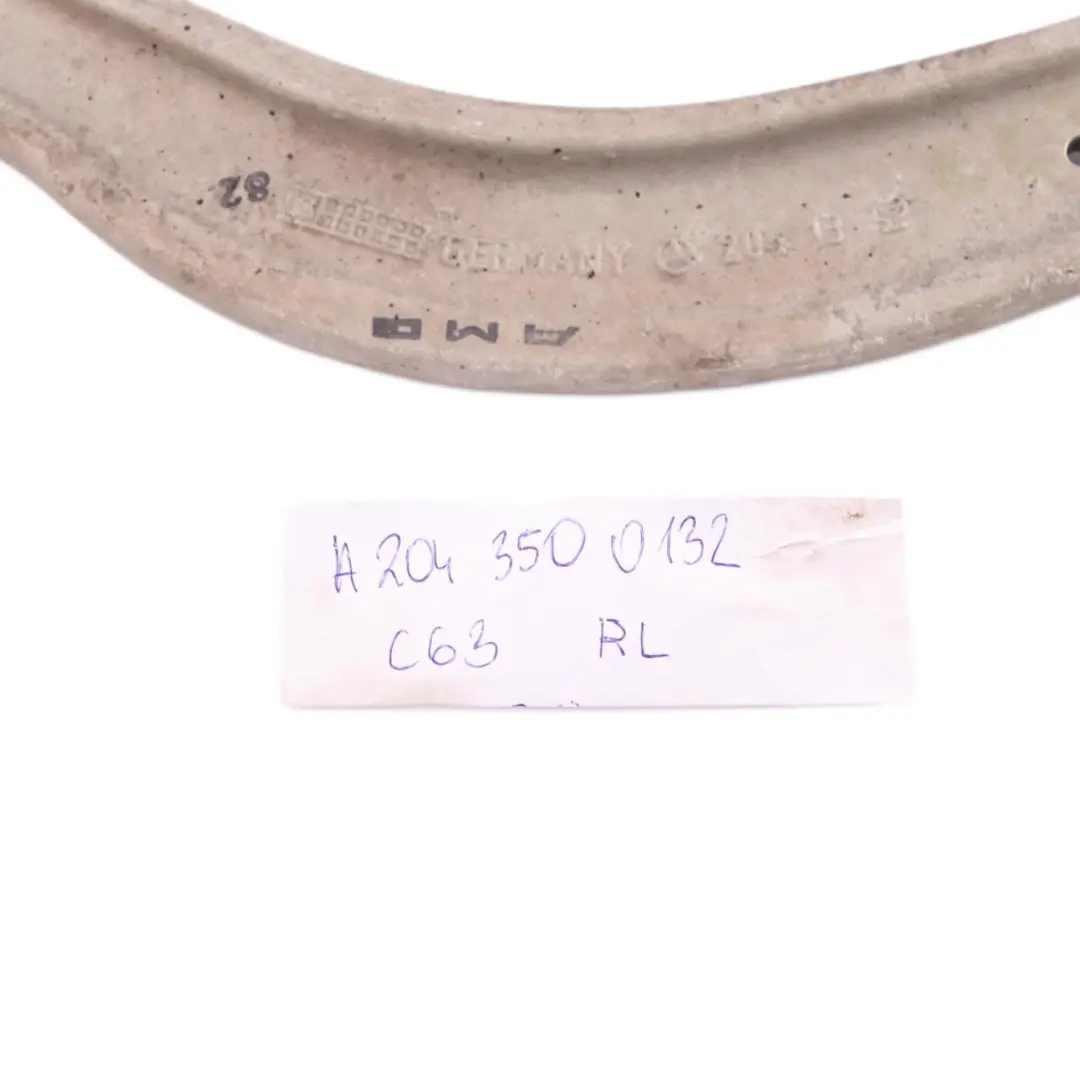 C63 AMG Wishbone Suspensión Trasera Izquierda Inferior Izquierdo para Mercedes W204 con número de pieza A2043500132 Mercedes W204 C63 AMG Wishbone Suspensión Trasera Izquierda Inferior Izquierdo - SKU A2043500132 - Número de pieza A2043500132