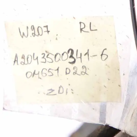 Mercedes W207 E 220 Zawieszenie Zwrotnica Tylna Lewa Tył Lewy - SKU A2043500341-6 - Numer Części A2043500341