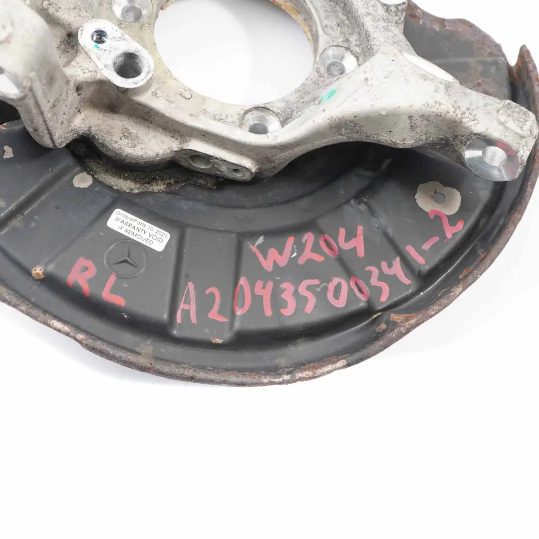 Mercedes W204 Support de roue arrière gauche, montage suspension - SKU A2043500341-8 - Numéro de pièce A2043500341