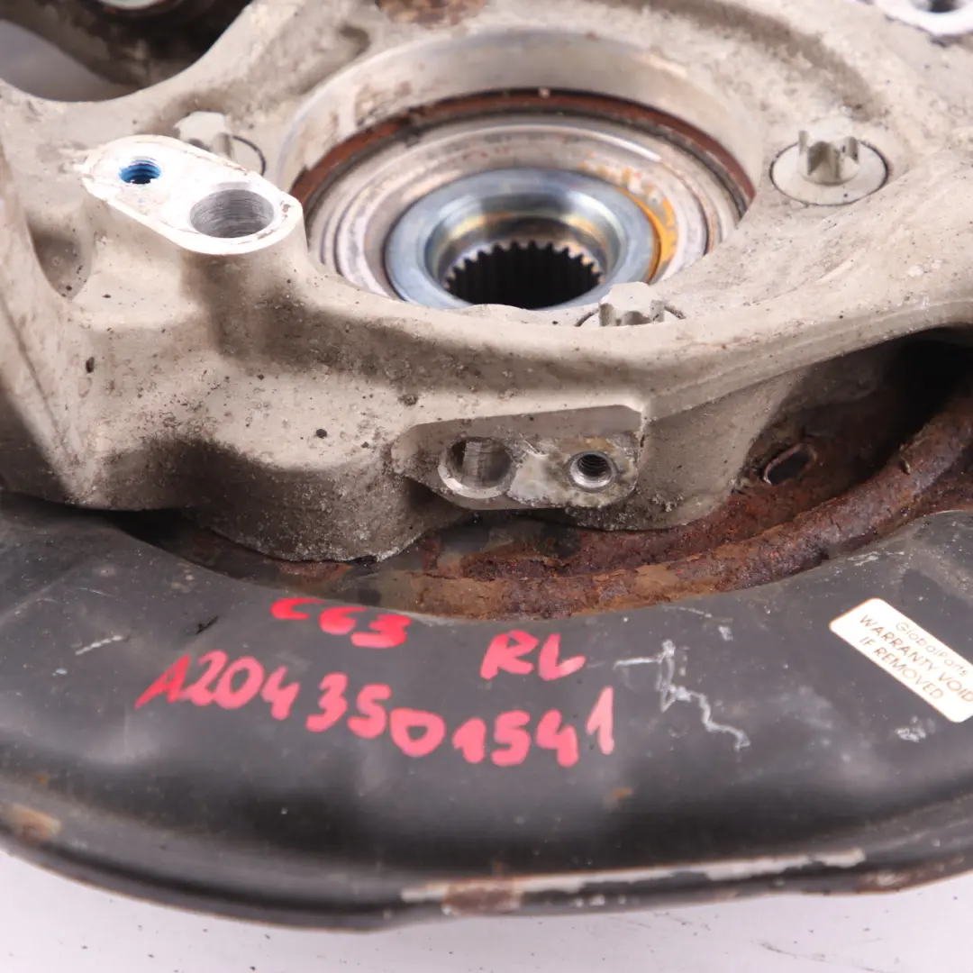 Mercedes W204 Mozzo ruota C63 AMG posteriore sinistro Sospensione Portante Freno - SKU A2043501341 - Numero di parte A2043501341