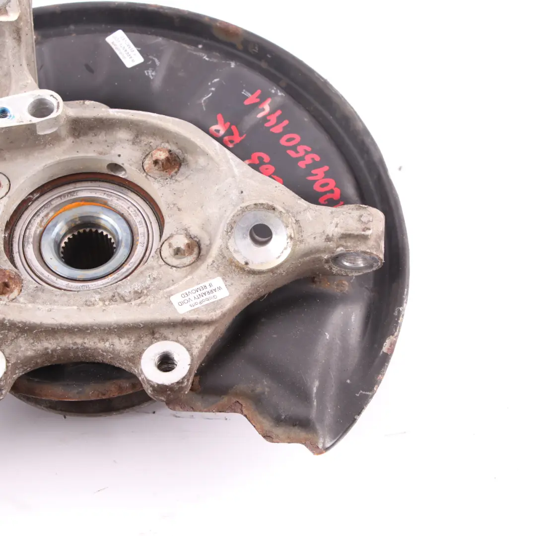 Mercedes W204 Wheel Hub C63 AMG Rear Suspension Carrier Brake Cover Right O/S - SKU A2043501441 - Part number A2043501341