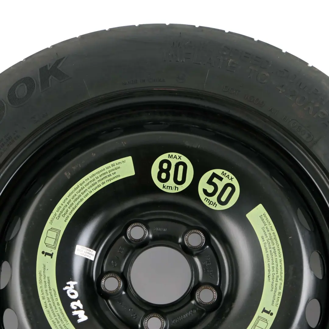  Mercedes-Benz C W204 Ruota di scorta Hankook in acciaio R16 125/90 - SKU A2044000302 - Numero di parte A2044000302