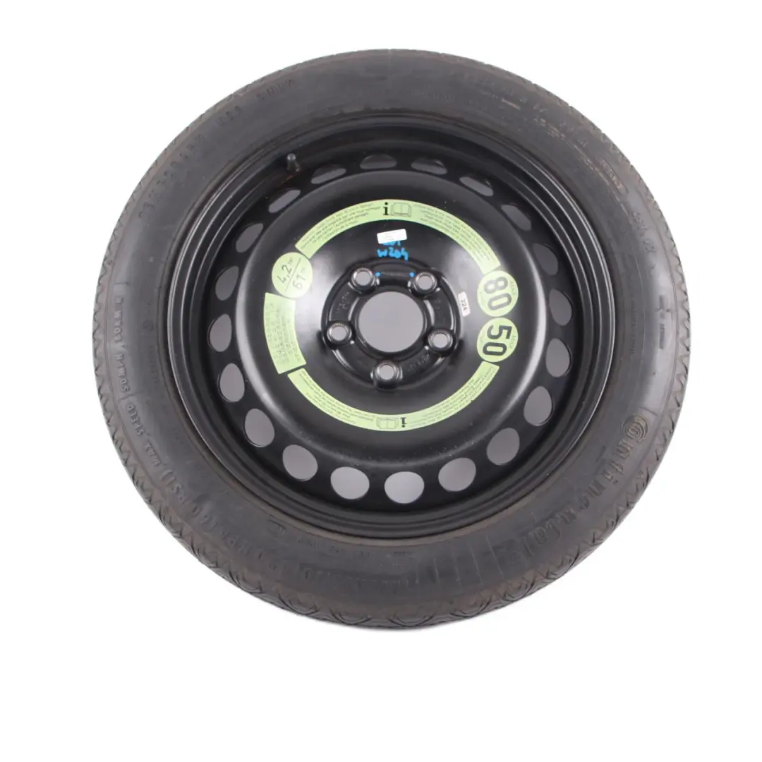 Mercedes W204 Continental Rueda Recambio Acero Neumático R17 125/80 - SKU A2044000402 - Número de pieza A2044000402