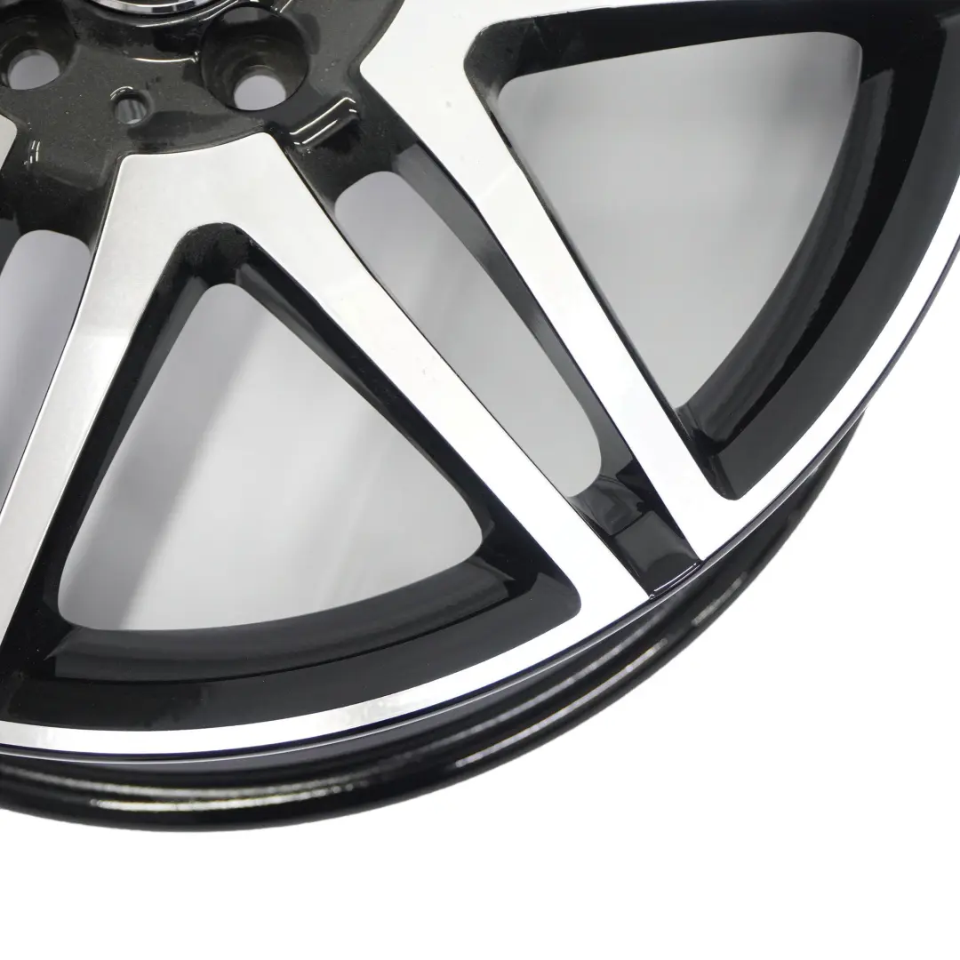 Mercedes W204 4x AMG Alloy Wheel Rim 18" 7,5J/8,5J 7 Double-Spoke Polished - SKU A2044010604/A2044010704-SET - Part number A2044010604/A2044010704