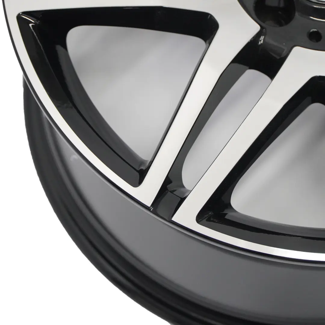 Mercedes W204 4x AMG Alloy Wheel Rim 18" 7,5J/8,5J 7 Double-Spoke Polished - SKU A2044010604/A2044010704-SET - Part number A2044010604/A2044010704